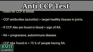 Anti CCP Test | ACCP Test | Anti Cyclic Citrullinated Peptide |