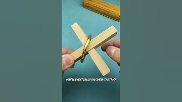 Can you remove the ring from the cross?#puzzle#iq#iqtest