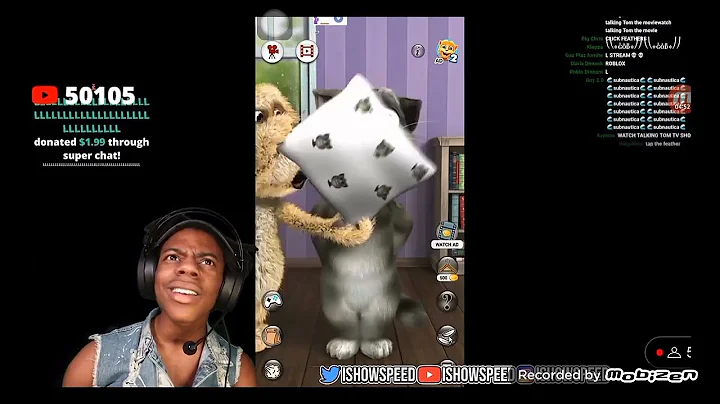 IShowSpeed rages playing Talking Tom 2 For the first time!! 😂 #ishowspeed