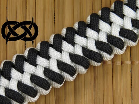 How to Make a Thin Paracord Bracelet Boot Lace Bar Knot Tutorial 