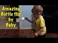 2 YR OLD BOTTLE FLIPS  -DOMINICK LOVES TO BOTTLE FLIP-