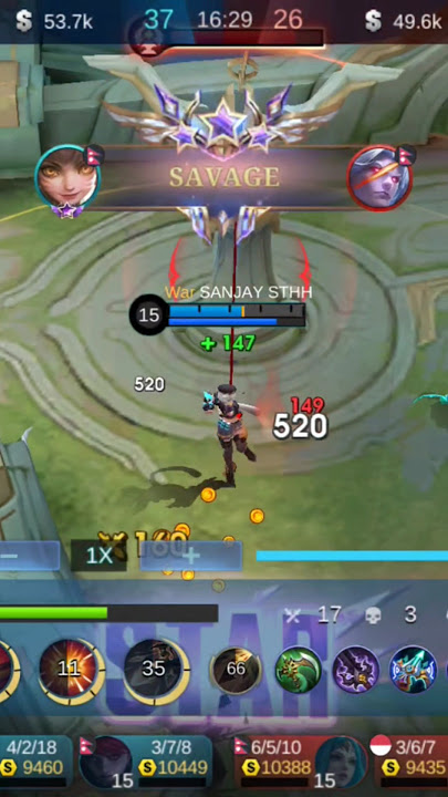 Wanwan Savage Moment #mlbb #wanwan #savage #montage