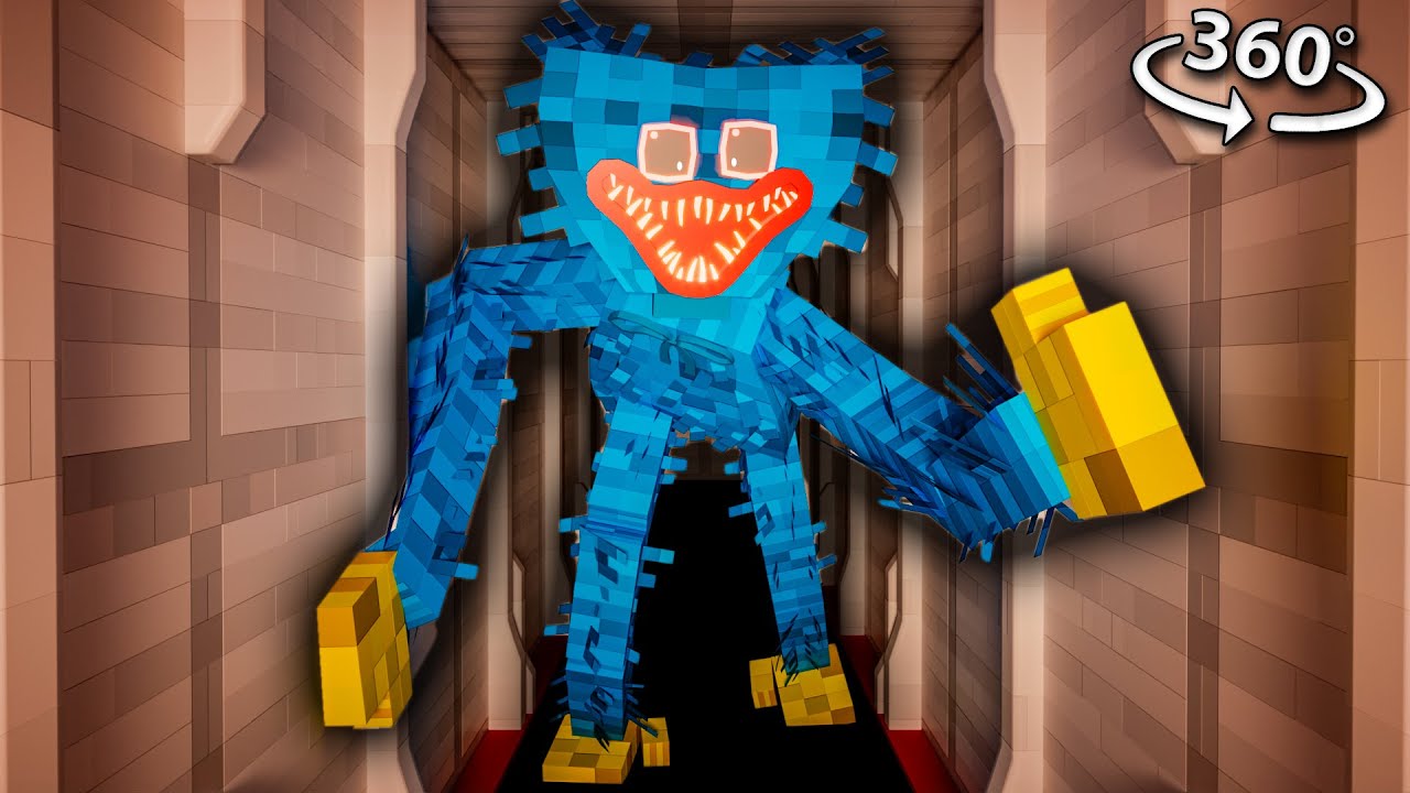 Huggy WUGGY Vision in Minecraft VR 360!