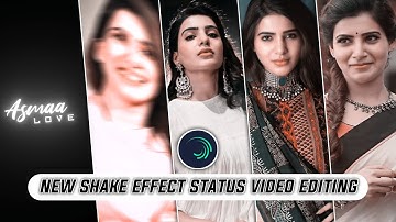 Shake effects + lyrics glow video editing || lofi song status video editing in alight motion ||⚡🔥