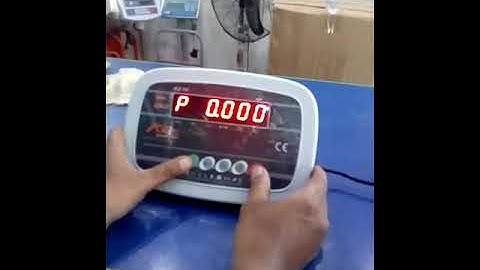 Axis Brand AX60 Plus Weighing Indicator Calibration Setting