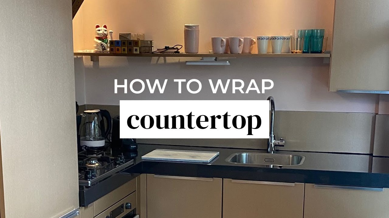 POSER UN PAPIER ADHÉSIF ✂RENOVER UN PLAN DE TRAVAIL CUISINE-HOW TO APPLY  DC-FIX ON KITCHEN WORKTOPS 