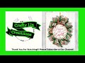 Crafty Liz CreeAtions/Live Replay/Peace On Earth Wreath