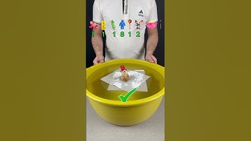 TRY TO GUESS HOW MANY TISSUES PAPER IT TOOKS! #experiment #asmr #satisfying #waterexperiment