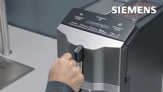 Navigera i menyn i din Siemens EQ.3 espressomaskin
