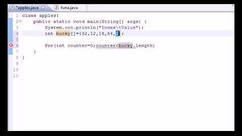 Java Programming Tutorial 28  Creating an Array Table