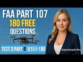 FAA Part 107 Drone Practice Test – 3 Part B Q151-180 | Exam Coach Pro #DronePilot #FAATest
