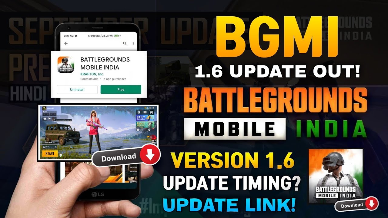 BGMI 1.6 UPDATE DOWNLOAD // How To Download Bgmi 1.6 Version Update
