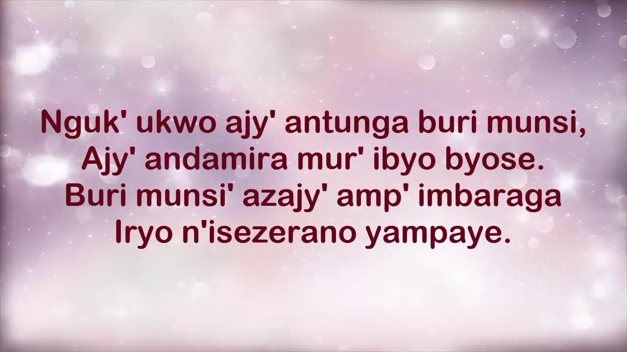 Ntabwo nkwiye kujya niganyira Lyrics   YouTube