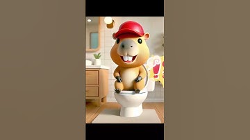 Capybara Mũ Đỏ Quên Xả Nước Sau Khi Đi Vệ Sinh🌿✨https://youtu.be/4ROiA4TB39I