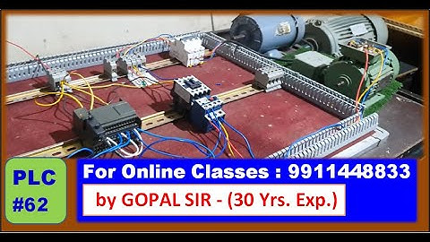 SIEMENS PLC - INPUT / OUTPUT WIRING & PROGRAMMING OF 3 PHASE INDUCTION MOTOR IN HINDI | P62