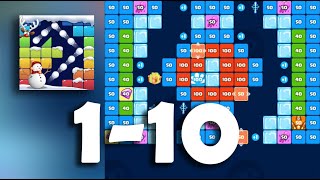 Play Level 1 - 10 | Christmas Event | Bricks Ball Crusher GamePlay screenshot 5