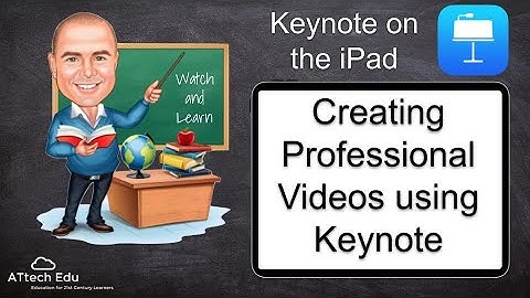 iPad Keynote Tutorials - Create pro videos using Keynote - Movies behind Text - Edit like a Pro
