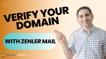 Verify your domain with Zenler Mail