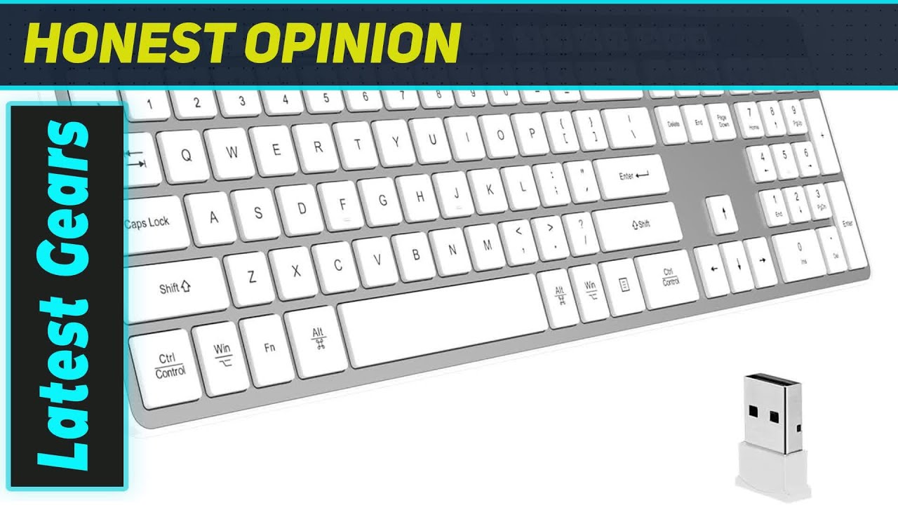 Тонкая беспроводная клавиатура – ​​лучшая сверхтихая полноразмерная клавиатура для Mac и Windows.