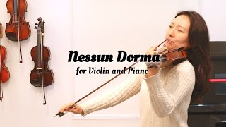 [바이올린 악보]넬순도르마(Nessun Dorma) 오페라 '투란도트' 중 (손가락번호 & 활표시 (fingering & bowing)) - G.Puccini