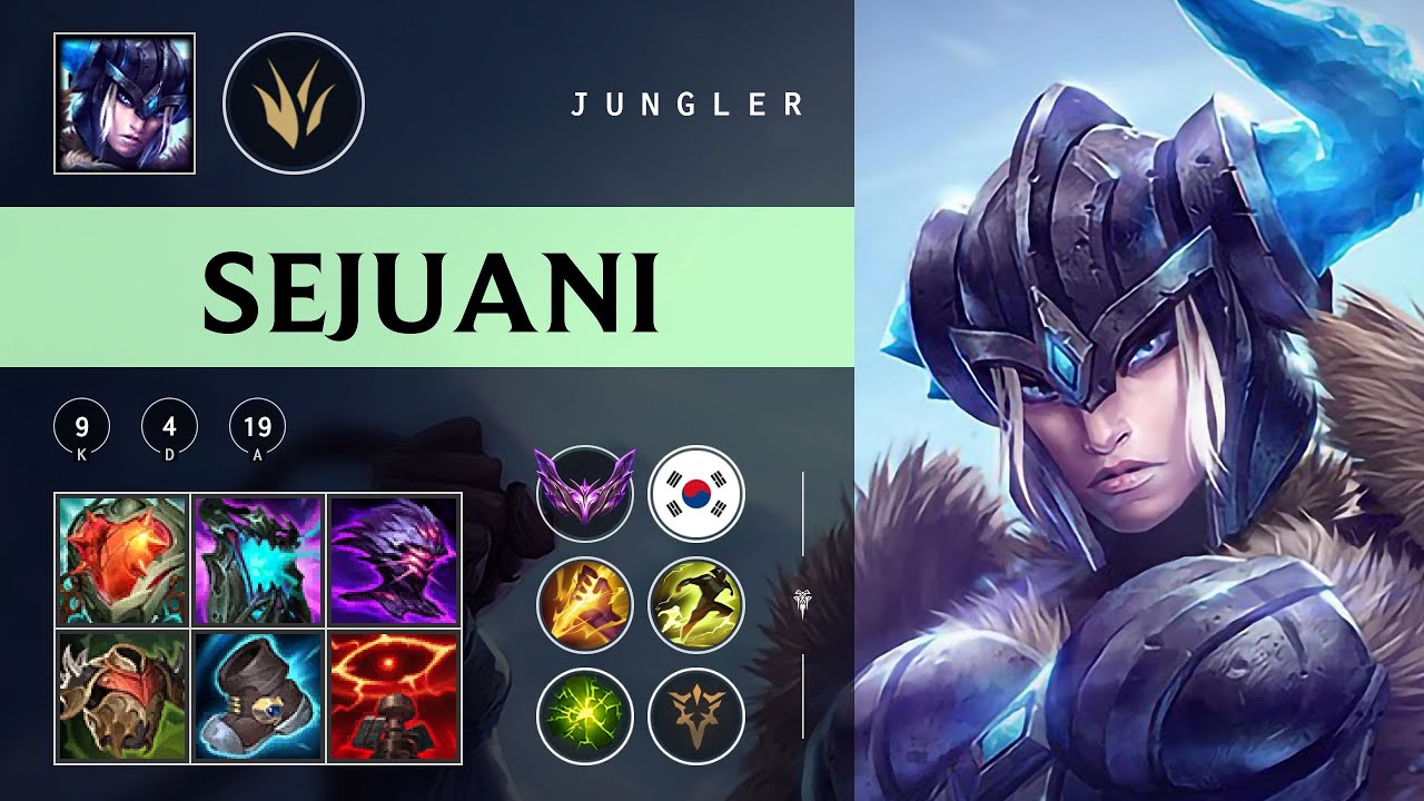 Sejuani Jungle vs Kha'Zix - KR Master Patch 25.22