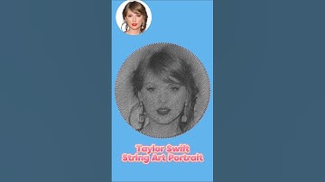 Taylor Swift String Art Portrait #stringart #stringarttutorial #taylorswift #taylorswiftalbum