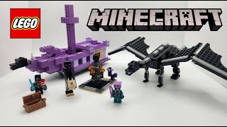 LEGO Minecraft The Ender Dragon and End Ship 21264 Speed Build Review