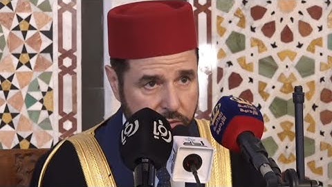 تلاوة الجمعة والاذان للشيخ معروف الشريف حفظه الله 