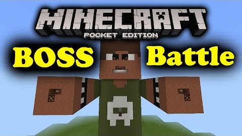 Minecraft PE BOSS BATTLE! [Redstone creation] - MCPE Redstone
