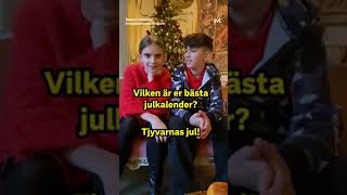 Kerstin & Xavier från julkalendern svarar på vilken som är deras bästa julkalender!