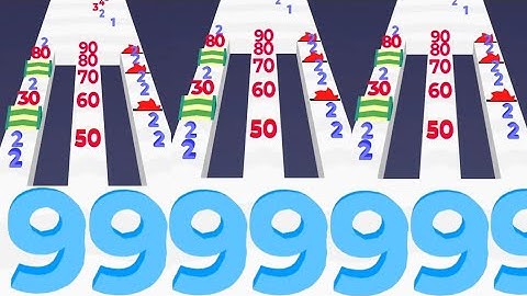 Number Merge: Plus and run! Vs Level Up Number - All levels ( Max levels ) Math games Gameplay ios