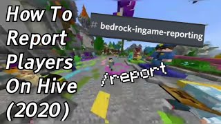 How To Report Players On Hive In Minecraft Bedrock Edition! (2020)