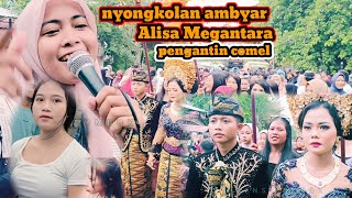 nyongkolan seru dengan pengantin cantik dan comel bareng Alisa Megantara bikin goyang ambyar Mavalen