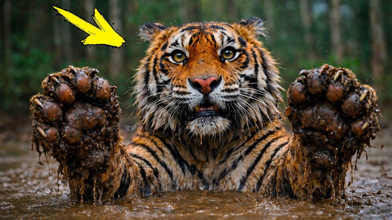 Тигр застрял в болоте и ПЛАКАЛ. То, что сделал лесник - НЕВЕРОЯТНО!