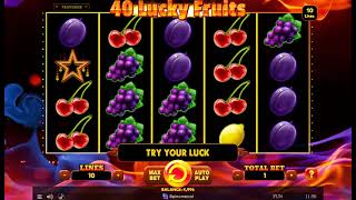 Demo gameplay of 40 Lucky Fruits by Spinomenal screenshot 5