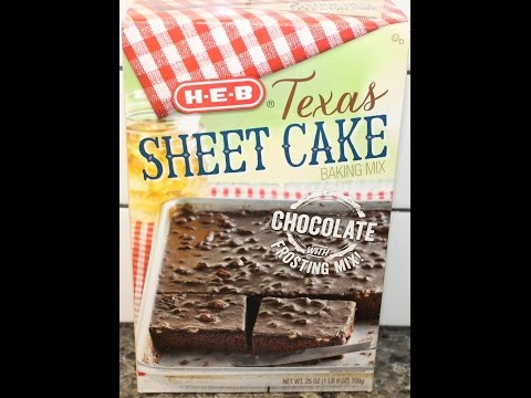 Making H-E-B Texas Sheet Cake