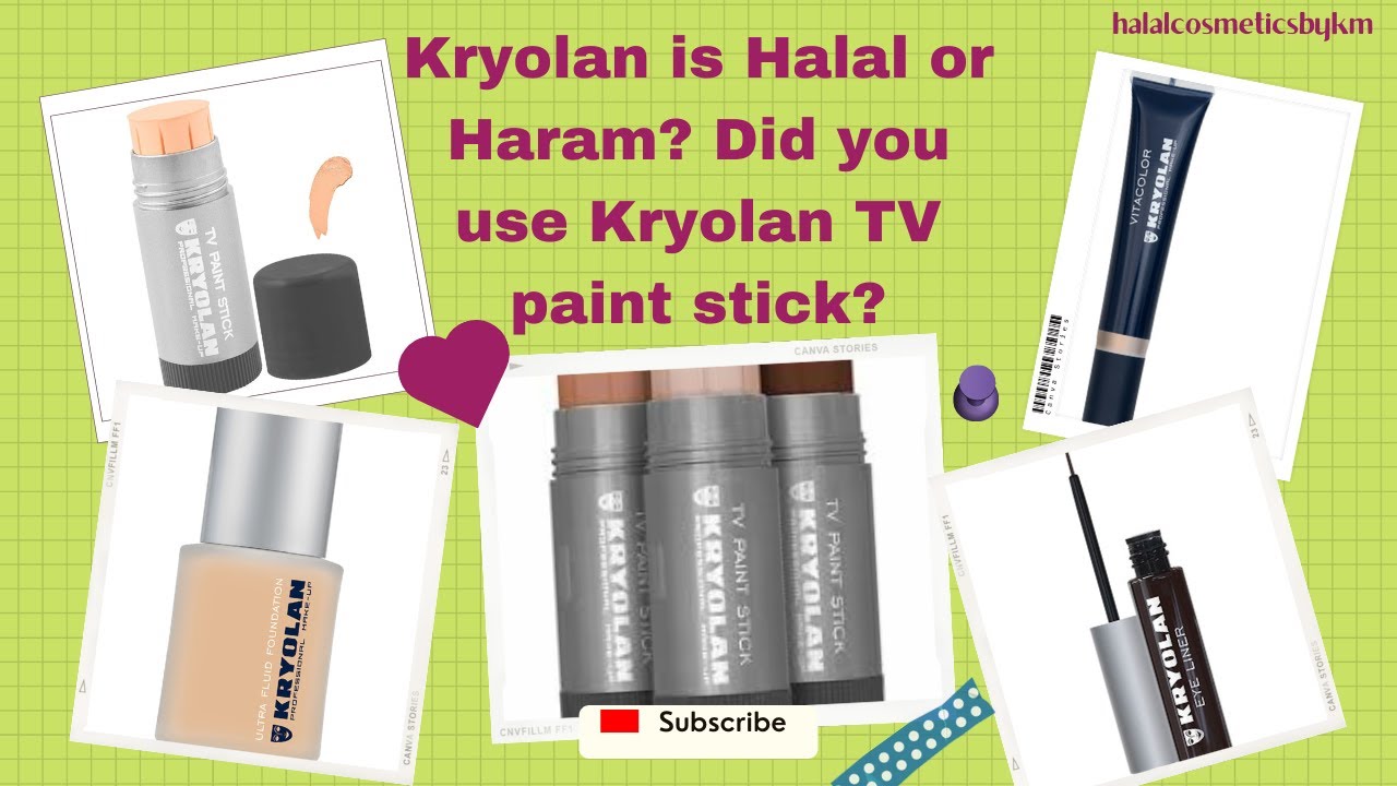 Kryolan is Halal or Haram? Did you use Kryolan TV paint stick