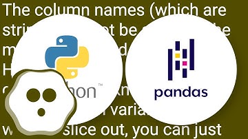 Selecting multiple columns in a Pandas dataframe