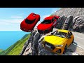 Cars VS Sharp Bends - Hard Crash - BeamNg Drive