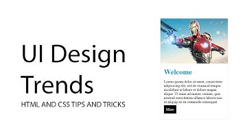 UI Design Trends 2019 | HTML AND CSS TIPS AND TRICKS