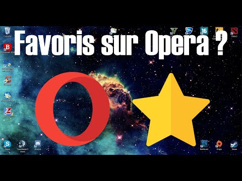 Vidéo: Comment ajouter des signets dans l'opéra ?