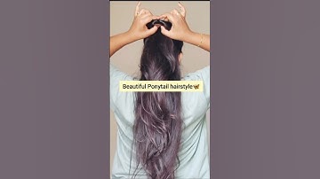 Ponytail Hack/Hairstyle🤍 #shorts #hack #hairtutorial #hairstyle #ponytail #viralvideo #trending #fyp