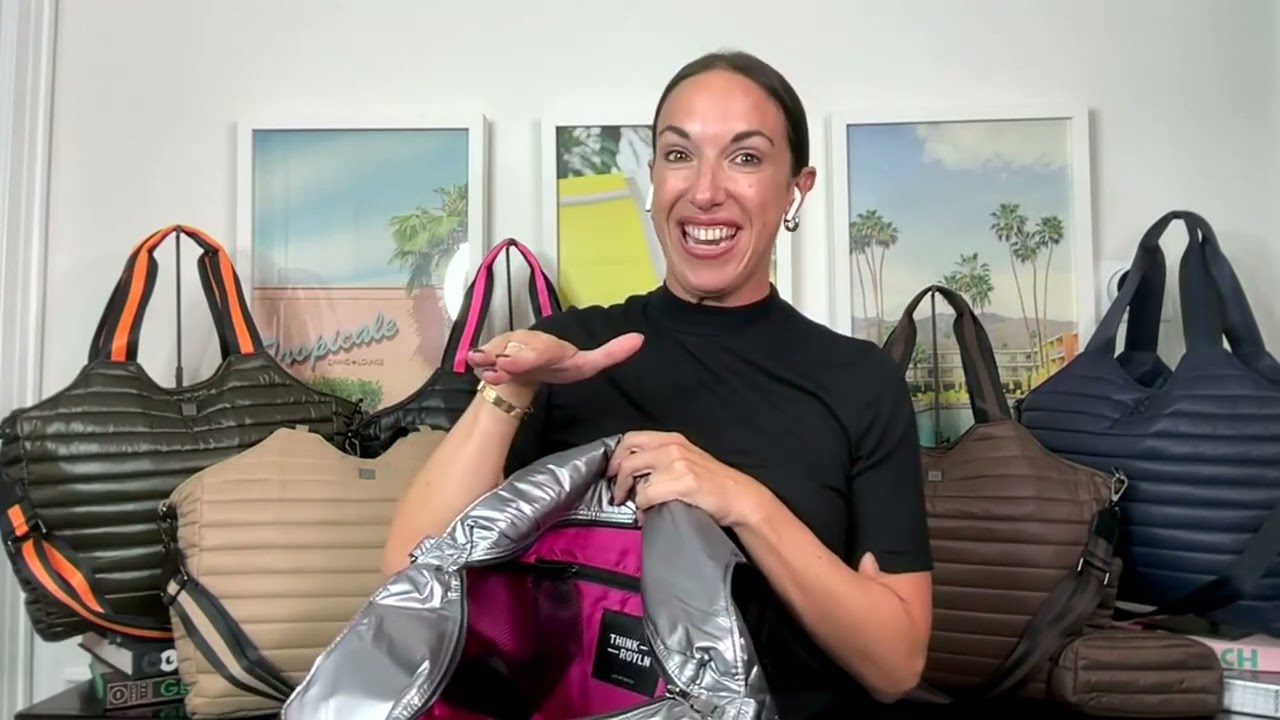Think Royln Hampton Oversized Shopper with Pouch on QVC  display picture 2