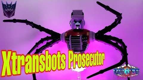 X-transbots MX-XIX LE POULPE Transformer Review! (Prosecutor)