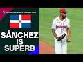 Cristopher Sánchez was LIGHTS OUT for Team Dominican Republic! 😤 (5 shutout innings, 8 Ks! 🔥)