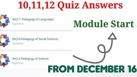 NISHTHA TRAINING MODULES 10,11,12 QUIZ ANSWERS START FROM DECEMBER 16 / IN DIKSHA PORTAL KARNATAKA