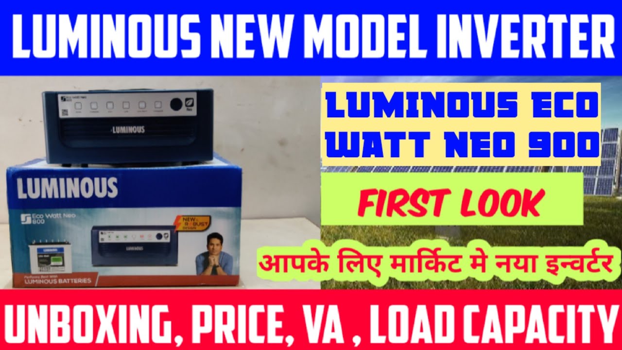 Luminous Eco Watt Neo 1050 Inverter, PDF