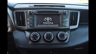 20132014 Toyota Rav4 radio removal and tips.