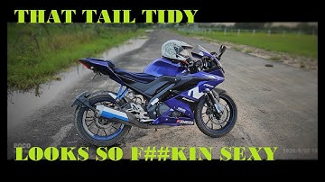 how to install and remove #Tail#Tidy#acrylic#R15v3 #motogp #2019 #DIY #Vlogs #very #cheap#fender