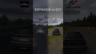 Tired of Forza vs Gran Turismo 7? how about Enthusia vs GT4? #shorts #granturismo #gt4 #ps2